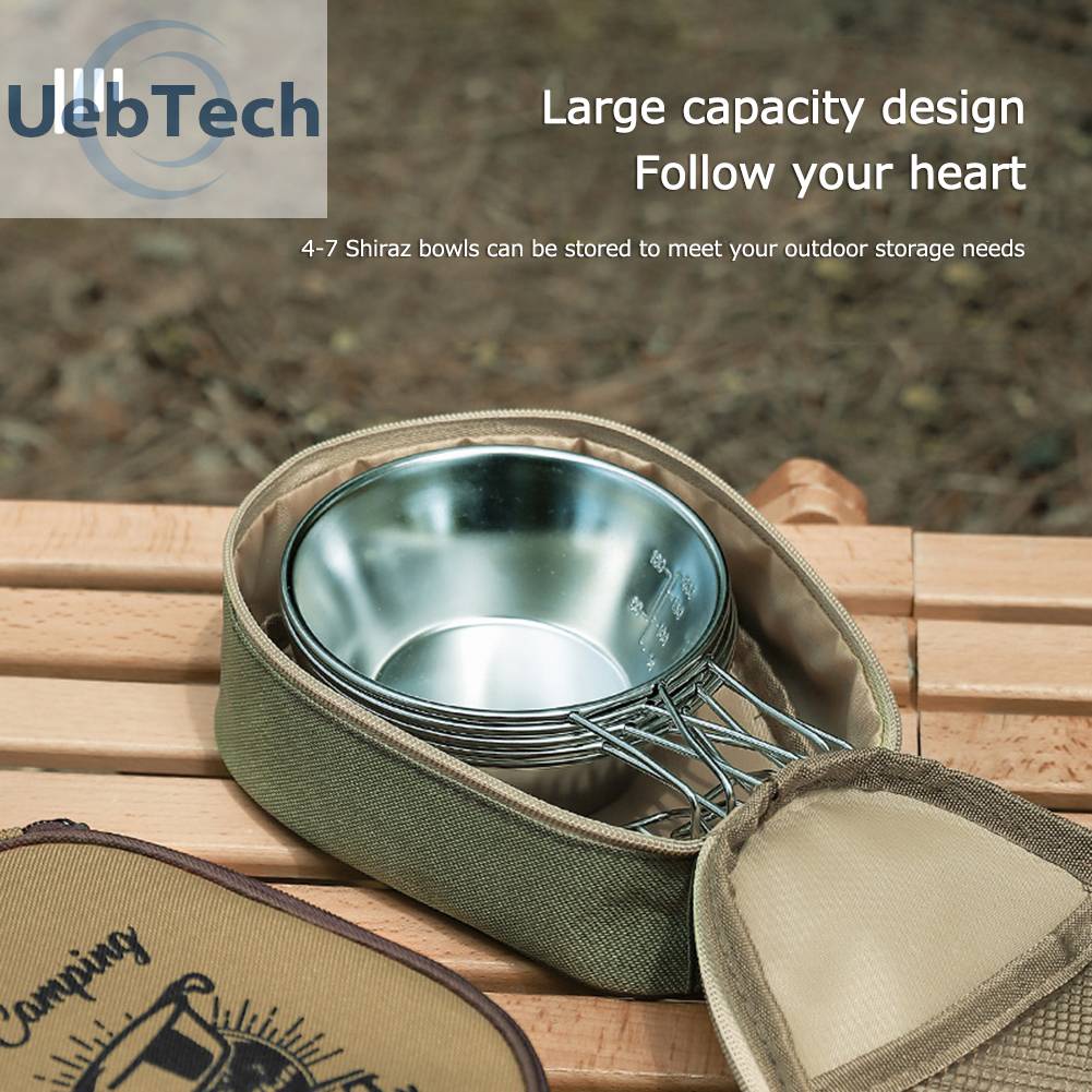 Túi Đựng Bát Đĩa Cốc Bằng Vải Oxford Mang Đi Du Lịch / Cắm Trại Ngoài Trời Tiện Lợi