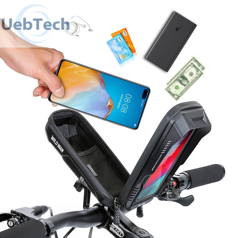 Túi Đựng Điện Thoại Bằng EVA Cứng Chống Thấm Nước Gắn Ghi Đông Xe Đạp Tiện Dụng