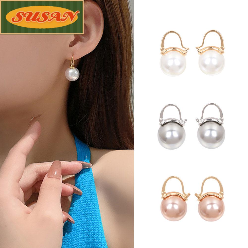 SUSANS Bông Tai Cô Dâu Giả.Hoa Tai Dáng Dài Đính Đá Lấp Lánh Cho Nữ