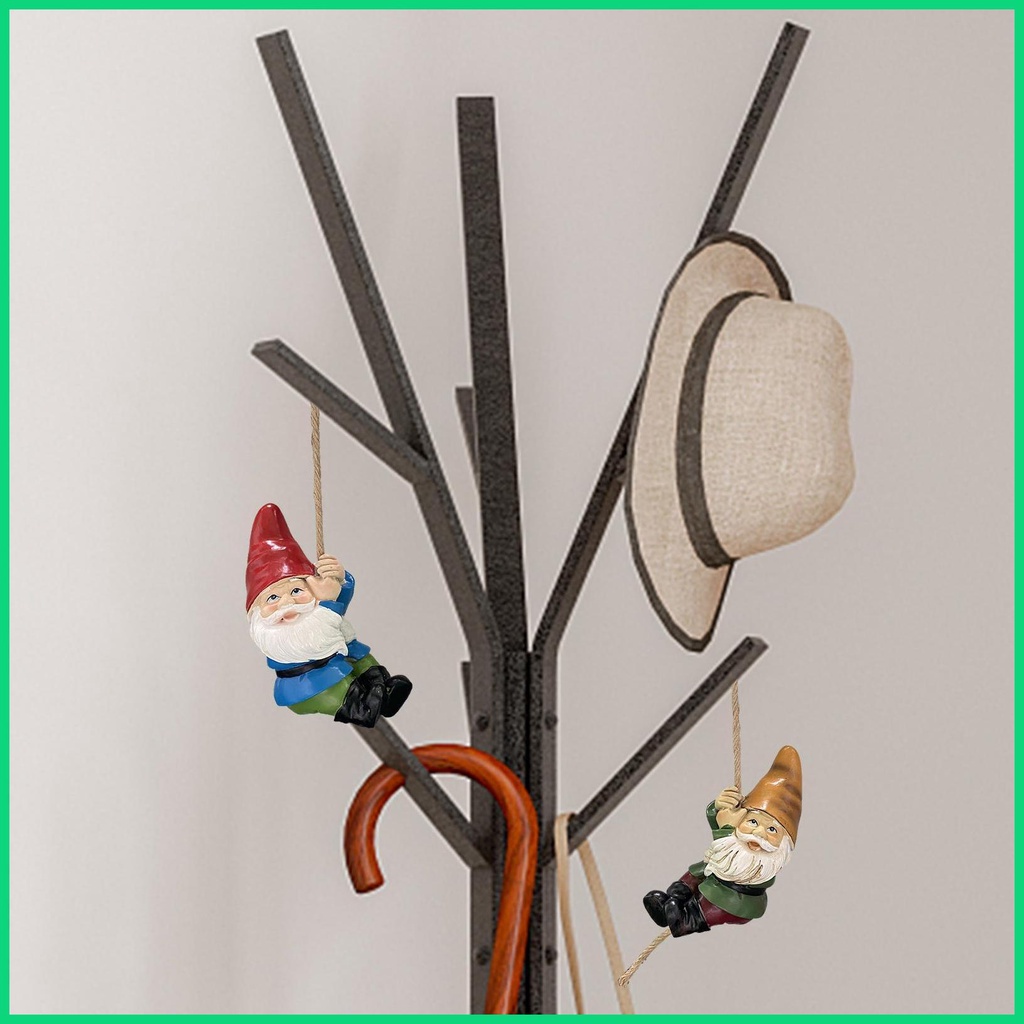 Set 2 Bức Tượng Gnomes Vui Nhộn Trang Trí Sân Vườn