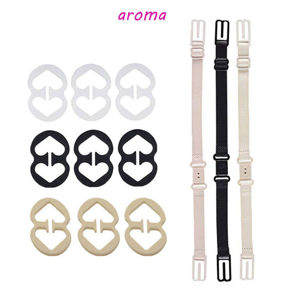AROMA Dây Áo Ngực Cài Nút Chống Trượt Chống Trượt Co Giãn Dành Cho Nữ