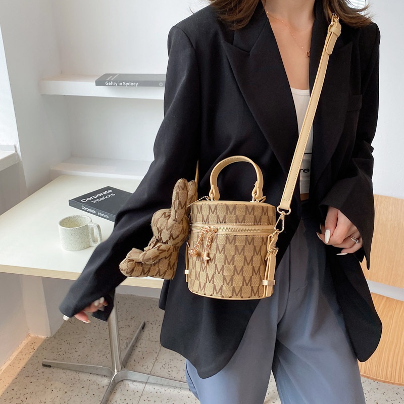 Túi Đeo Chéo Dáng Tròn Phong Cách Hàn Quốc Thời Trang Mùa Hè Cho Nữ