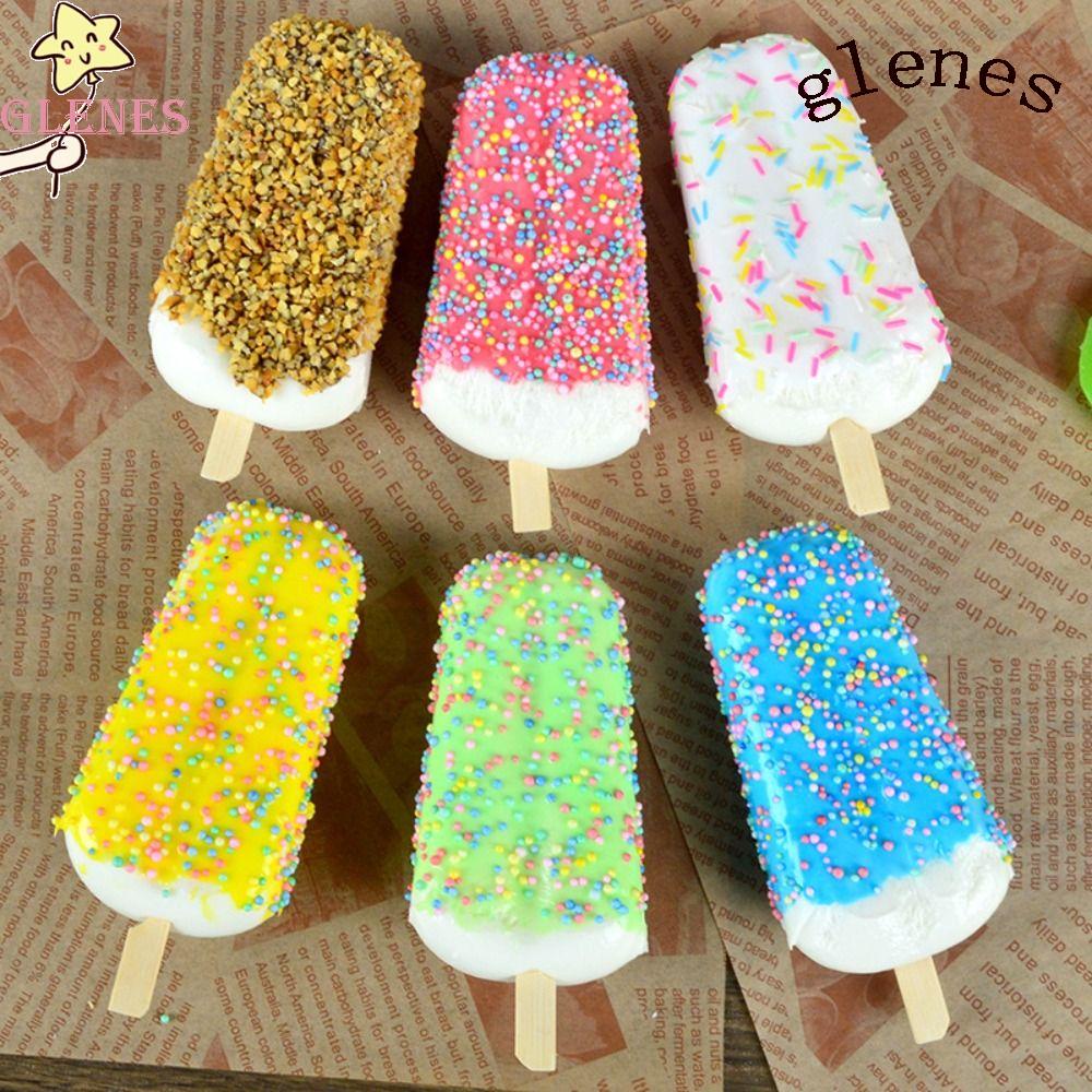 Đồ trang trí Que Kem Giả Bằng PU Mềm Có Thể Đặt Lại Để Bàn Trang Trí Quán Cà Phê