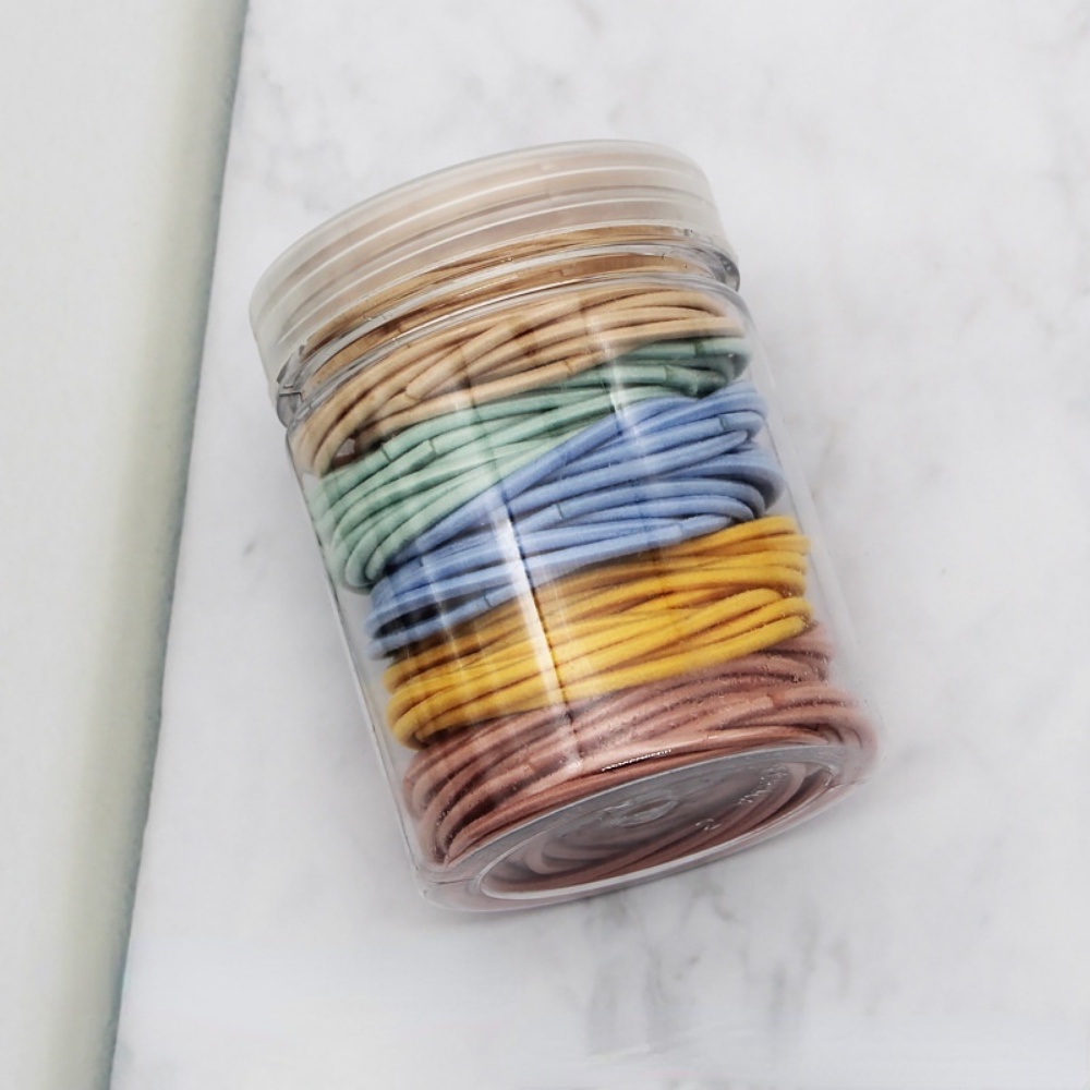 Set 1000 Dây Buộc Tóc Co Giãn Màu Sắc Ngọt Ngào Đơn Giản DULA777