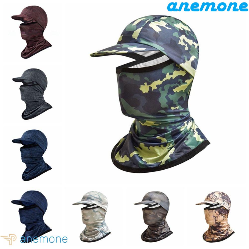 Mũ Trùm Đầu Bằng Lụa Lạnh Chống Nắng Chống Tia UV Mau Khô Chống Bụi Cho Nam