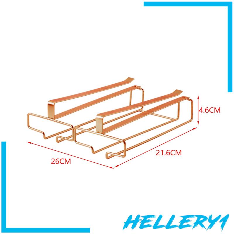Giá Đỡ 2 Tầng Treo Ly Thủy Tinh Tiện Dụng Cho Nhà Bếp