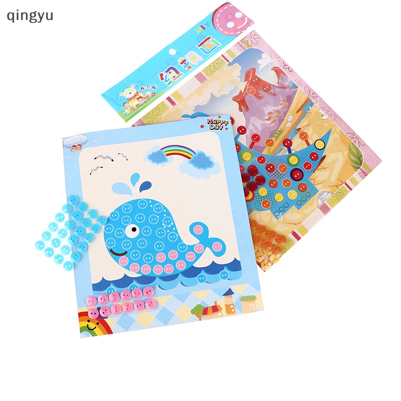 Bộ 5 Miếng Dán Nút Nhiều Màu Sắc Dùng Trang Trí Nghệ Thuật Thủ Công DIY