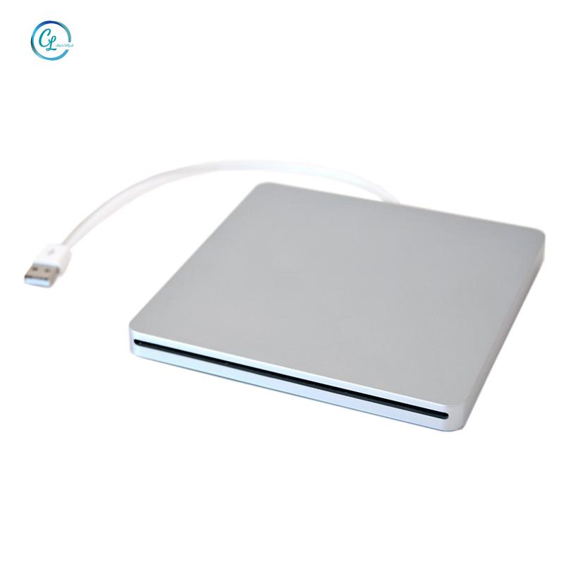 Vỏ Ổ Cứng Ngoài USB DVD SATA Bằng Nhôm Màu Bạc Cho MacBook Pro