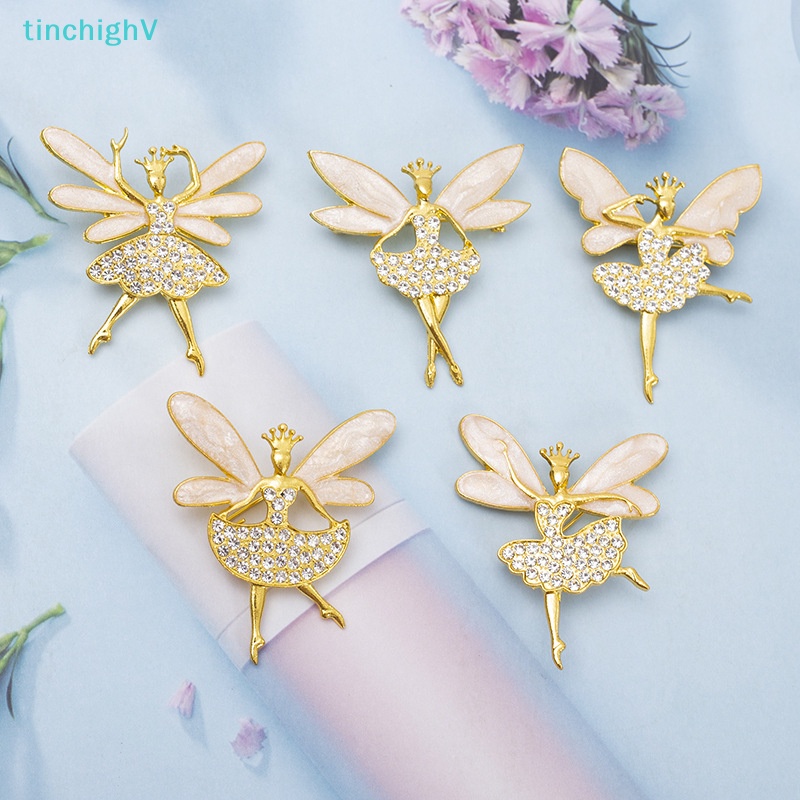 Ghim Cài Áo Hình Cô Gái Múa Ba Lê Đính Đá Sáng Tạo