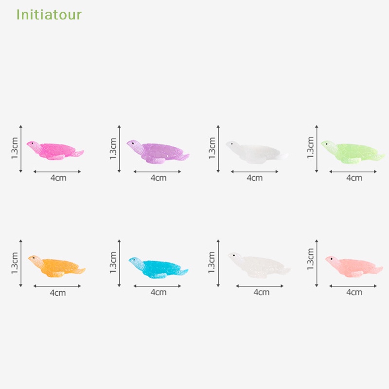 [InitiatourV] Tượng Rùa Nhỏ Dạ Quang Phát Sáng Trong Bóng Tối Trang Trí Tiểu Cảnh Sân Vườn