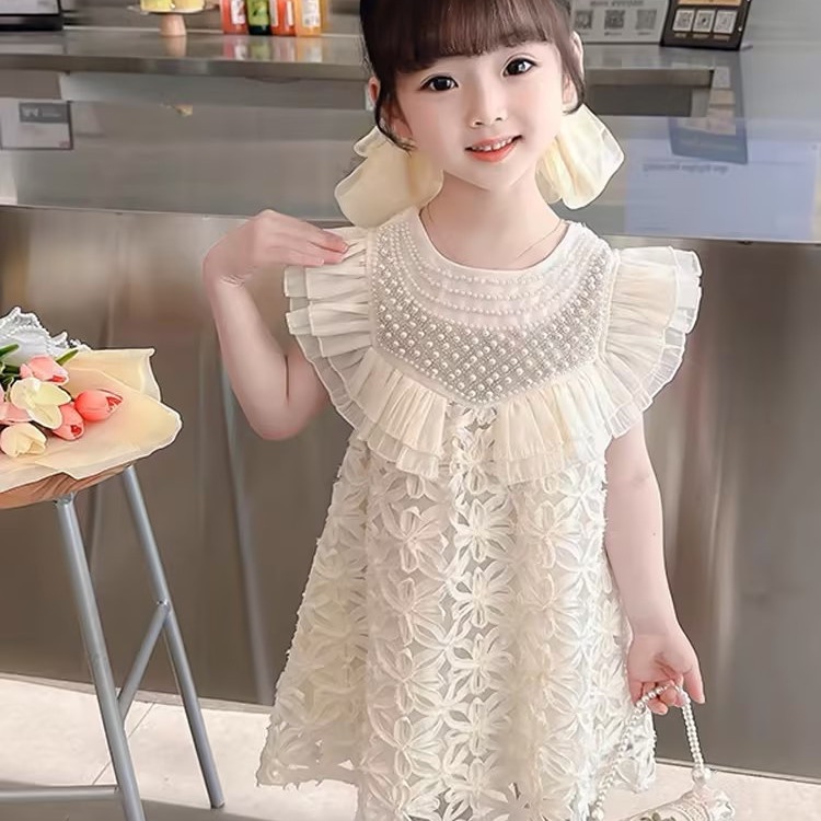 Đầm Công Chúa Không Tay Màu Trơn Thời Trang Mới 2023 Cho Bé Gái