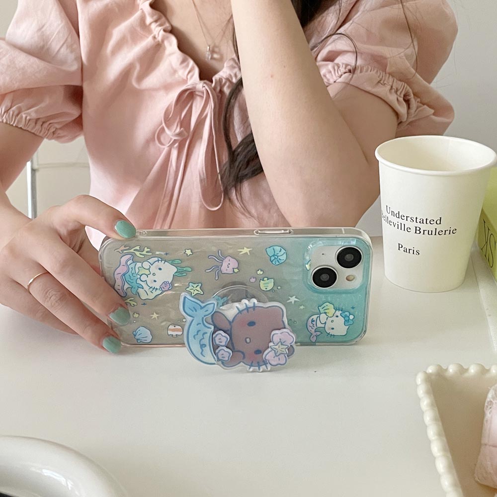 Ốp Điện Thoại Cứng Họa Tiết Nàng Tiên Cá Cho IPhone 11 12 12Pro 12ProMax 13 13Pro 13ProMax 14 14Pro 14ProMax