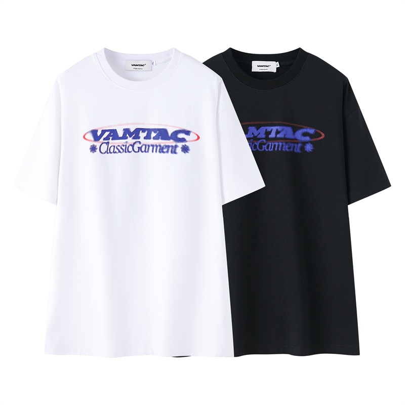 Áo Thun cotton Ngắn Tay Dáng Rộng Thời Trang Mùa Hè Cho Nam Nữ