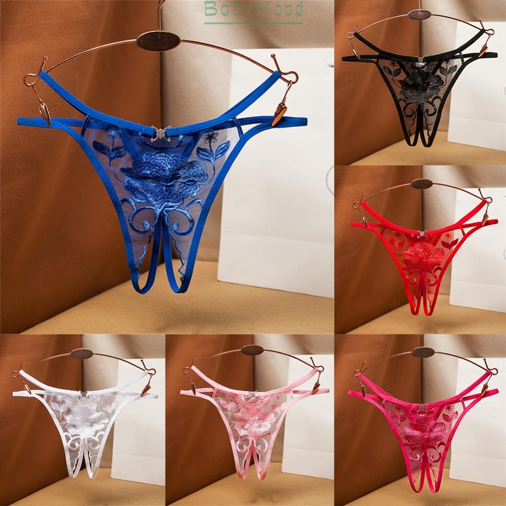 Women Sexy Brief Lace Thong G-string Panties Lingerie Underwear Crothless T-back#BBHOOD
