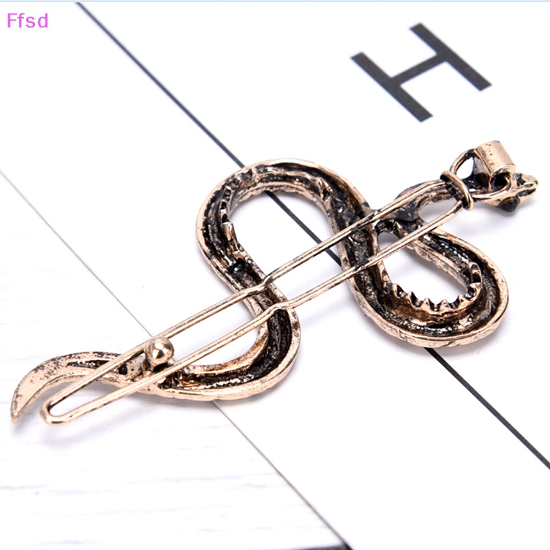 {Ffsd} Kẹp Tóc Kim Loại Hình Rắn Màu Vàng Phong Cách Punk Thời Trang Mới * Bán Chạy Cho Nữ