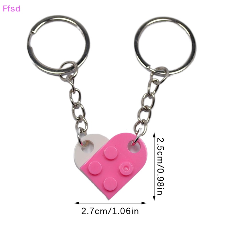 {Ffsd} Móc Khóa Tòa Nhà Trái Tim Tách Rời Dễ Thương Làm Quà Tặng Trang Sức Cho Cặp Đôi
