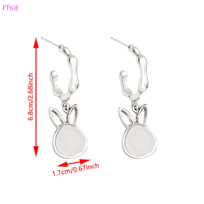 {Ffsd} Bông Tai Xỏ Lỗ Hình Thỏ Thời Trang Mới Cho Nữ * Bán Chạy