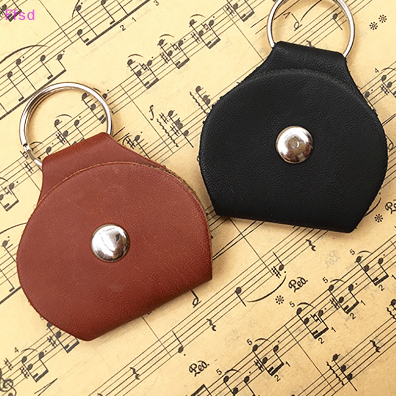 Túi Da Thật Đựng Miếng Gảy Đàn Guitar Gắn Móc Khóa Tiện Dụng