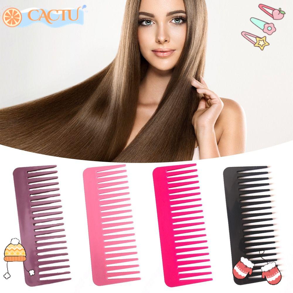 CACTU Lược Chải Tóc Nhựa Chống Tĩnh Điện Chuyên Dụng Cho Salon