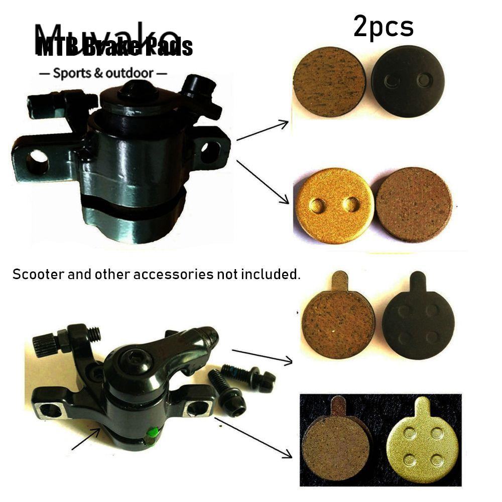 MUVAKO Set 2 Má Phanh Kim Loại Bán Kim Loại Cho Xe Đạp Leo Núi / Ván Trượt XIAOMI MIJIA M365