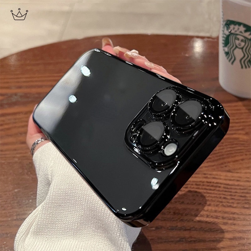 Ốp Điện Thoại Armor Silicone Trong Suốt Mạ Viền Sang Trọng Cho iPhone 14 Plus 13 11 12 Pro Max Mini XR X XS 7 8 SE