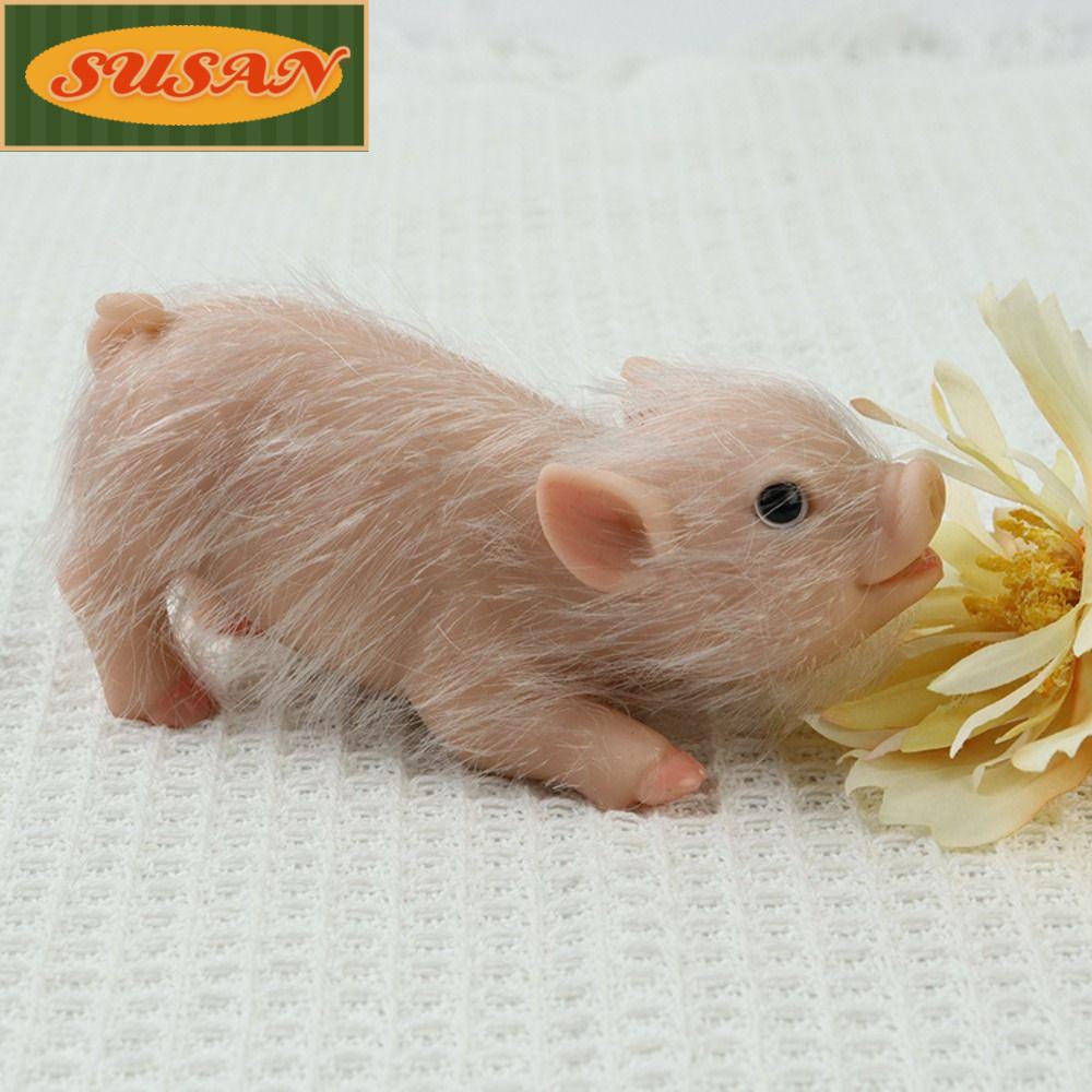 SUSANS Thú Nhồi Bông Silicone Hình Chú Heo Đáng Yêu