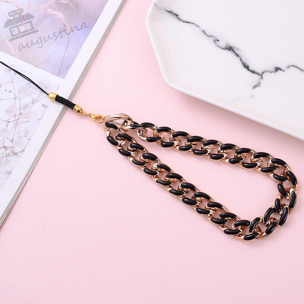 AUGUSTINA Ốp Điện Thoại Nhiều Màu Sắc Có Nhẫn Móc Tay Và Dây Đeo Trang Sức Cho Iphone
