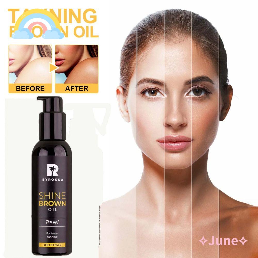 JUNE Dầu Tăng Tốc Màu Nâu Bóng Tự Nhiên Cao Cấp Dành Cho Nam Nữ