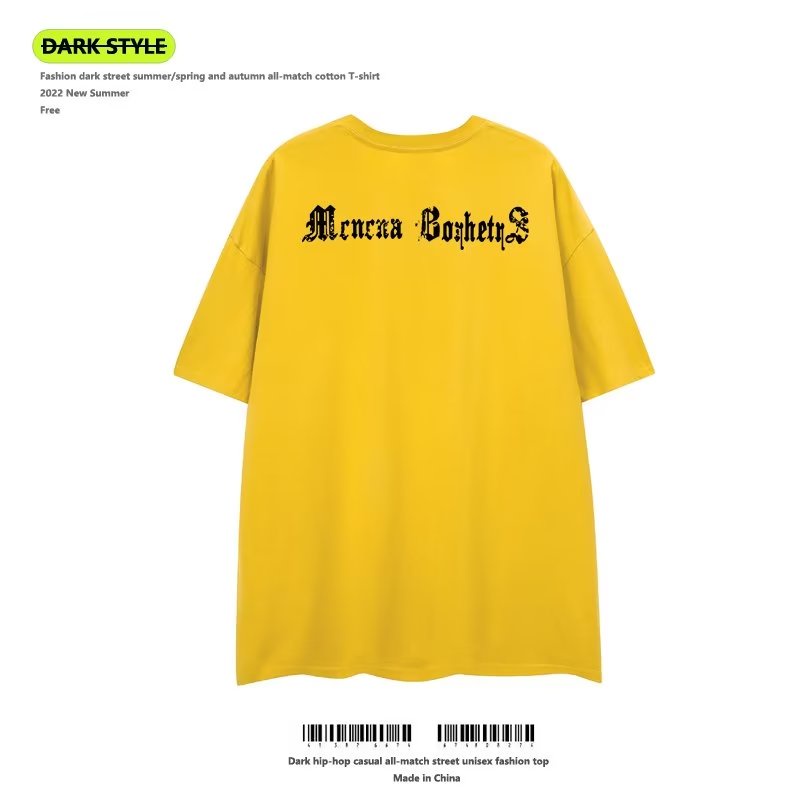 Áo Thun Cotton Tay Ngắn Phong Cách Hip Hop Đường Phố Âu Mỹ Thời Trang Mới 2022