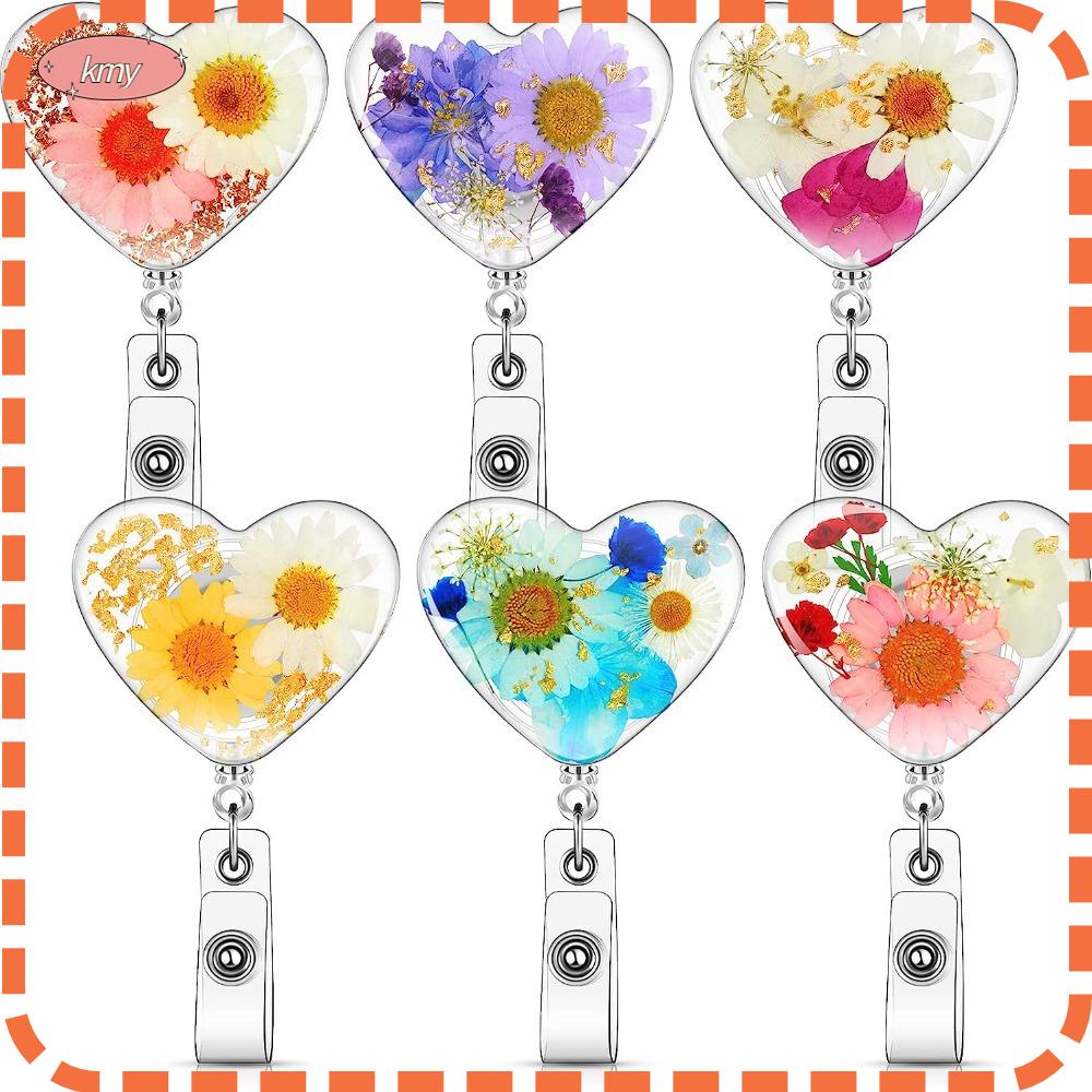 KRNY Set 6 Móc Khóa Có Thể Thu Gọn Bằng ABS Mới Cho Văn Phòng