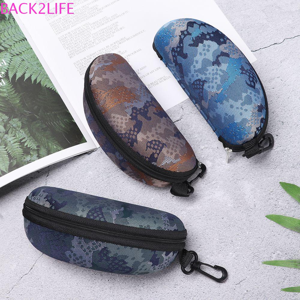 BACK2LIFE Eyeglasses Case Durable Vintage EVA Portable Zipper Eyewear Box Sunglasses Holder