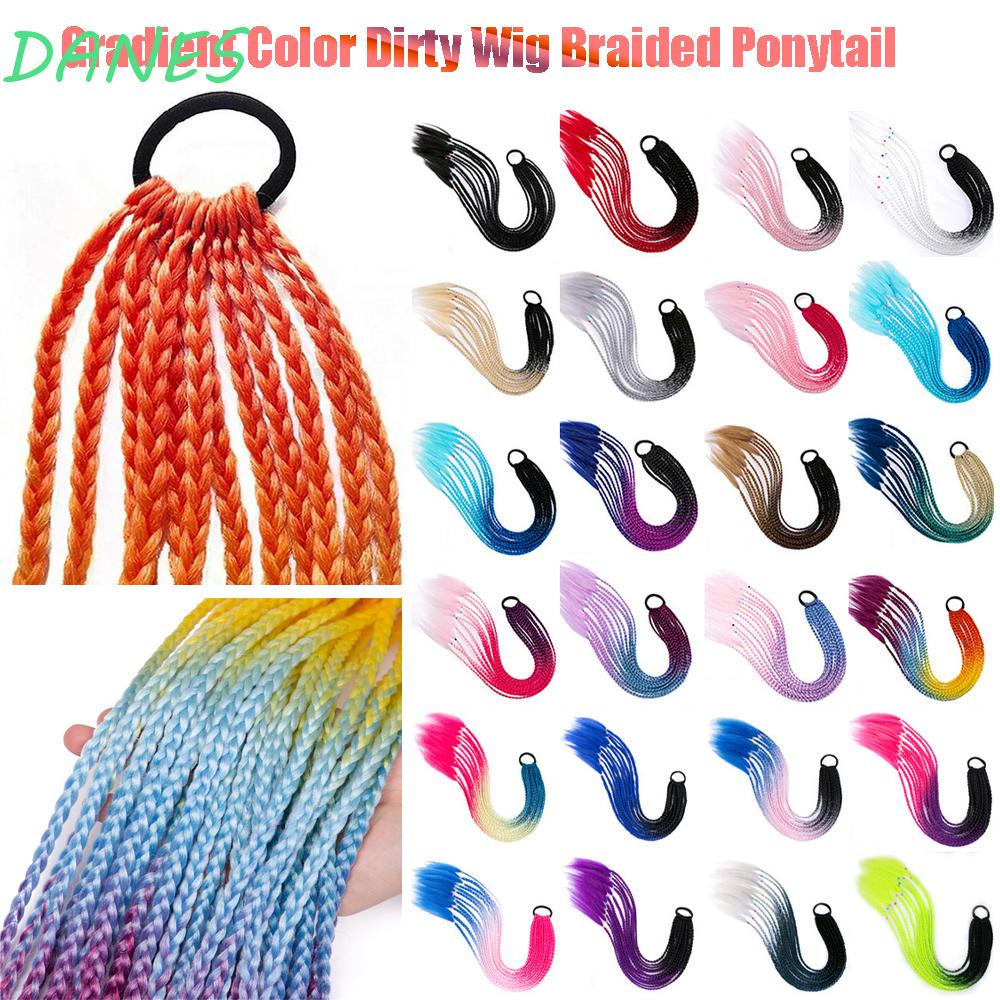 DANES Kẹp Tóc Dạng Xoắn Màu Sắc Gradient Sáng Tạo