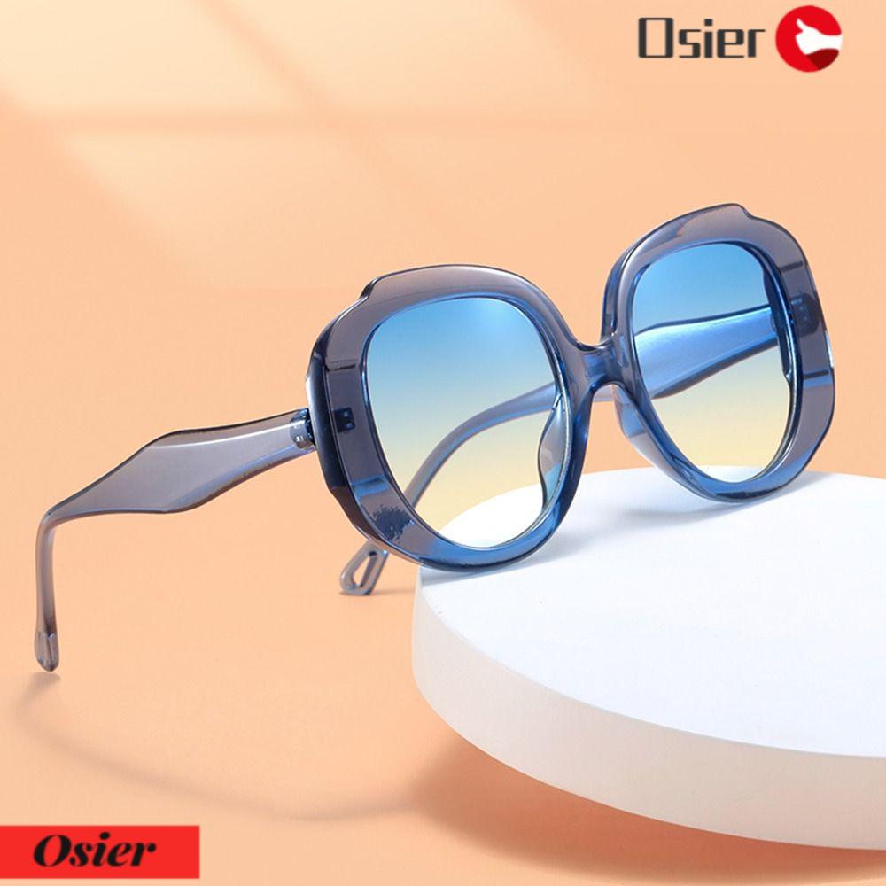 OSIER1 Kính Mát Oversized Nữ Gọng Tròn Cổ Điển