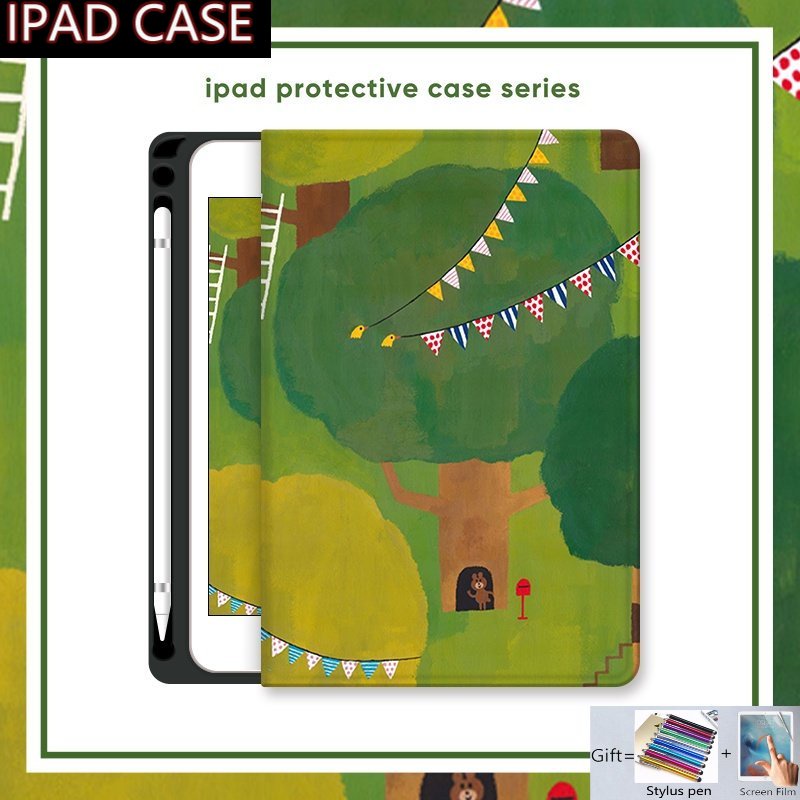 Bao Da Máy Tính Bảng Có Ngăn Đựng Bút Cho Ipad Air 2 10th 9th 8th 7th Mini 6th 5th 4th Gen 5 6 7 8 9 10 10.2 10.9 Pro 9.7 10.5 11 Inch 2018 Vỏ Bọc Vô Lăng Xe Hơi Chất Lượng Cao