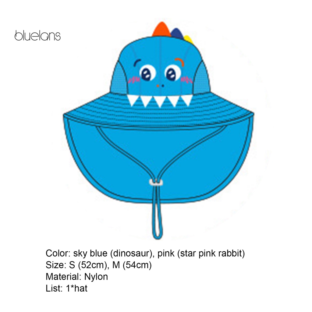 Mũ Chống Nắng Rộng Vành Thoáng Khí Có Thể Điều Chỉnh Kích Cỡ Dành Cho Trẻ Em