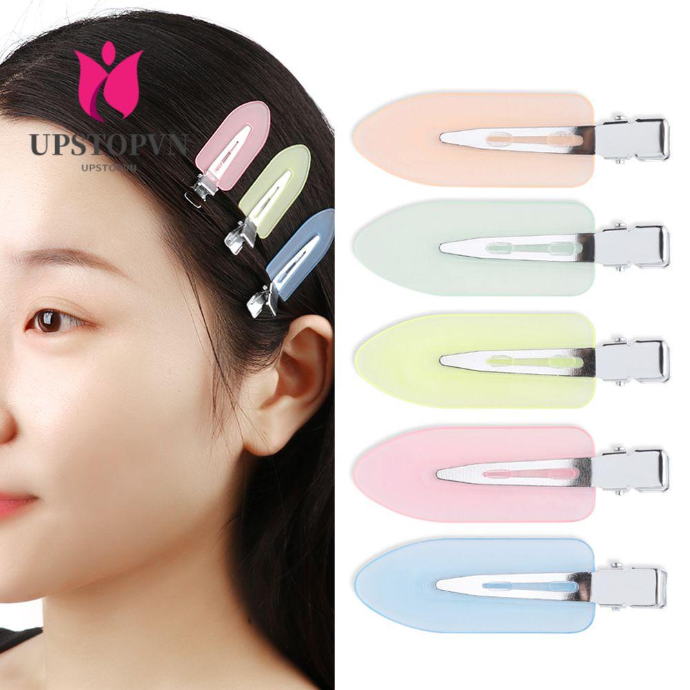 UPSTOPVN Set 4 Kẹp Tóc Màu Kẹo Trong Suốt Không Để Lại Dấu Thời Trang