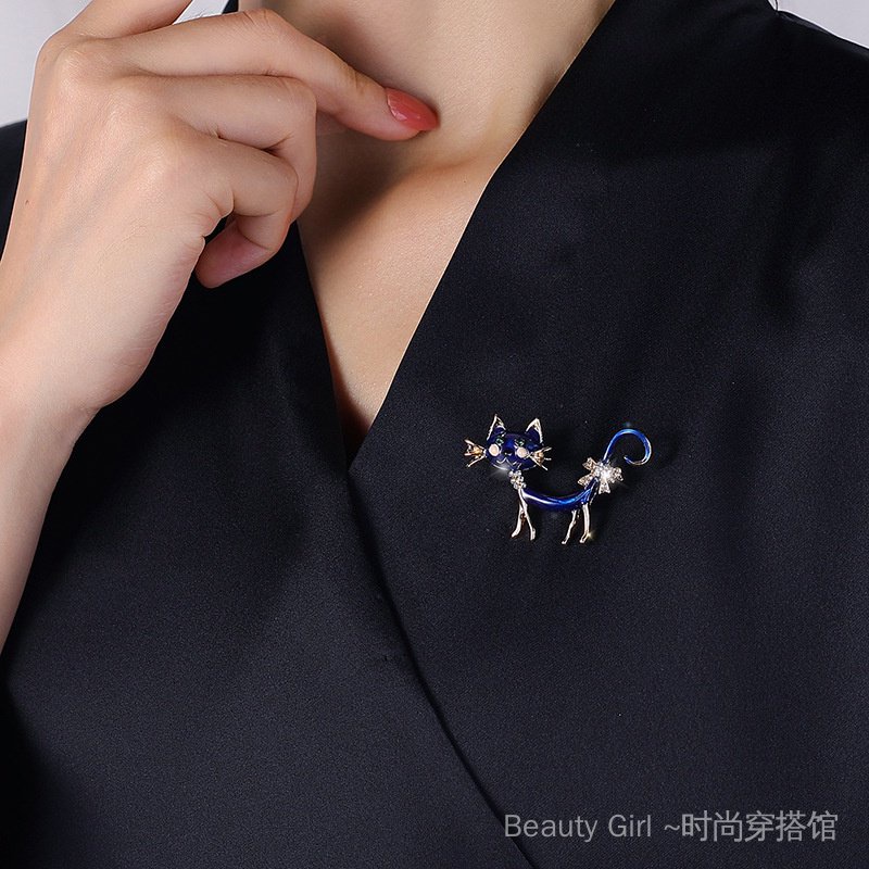 {Hàng Mới Về!} Hàng Mới Về!} Tai Nghe Chụp Tai Không Dây Thời Trang Mùa HèTrâm Cài Áo Hình Mèo Hoạt Hình Dễ Thương Chống Chói Cho Nữ