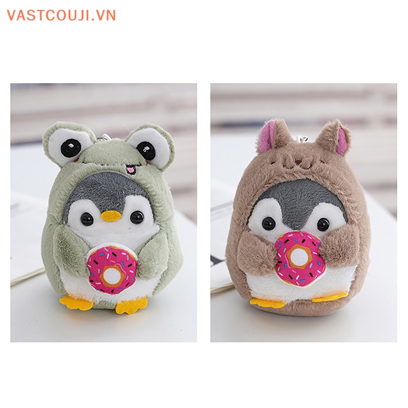 1 Móc Khóa Hình Chim Cánh Cụt Nhồi Bông Dễ Thương