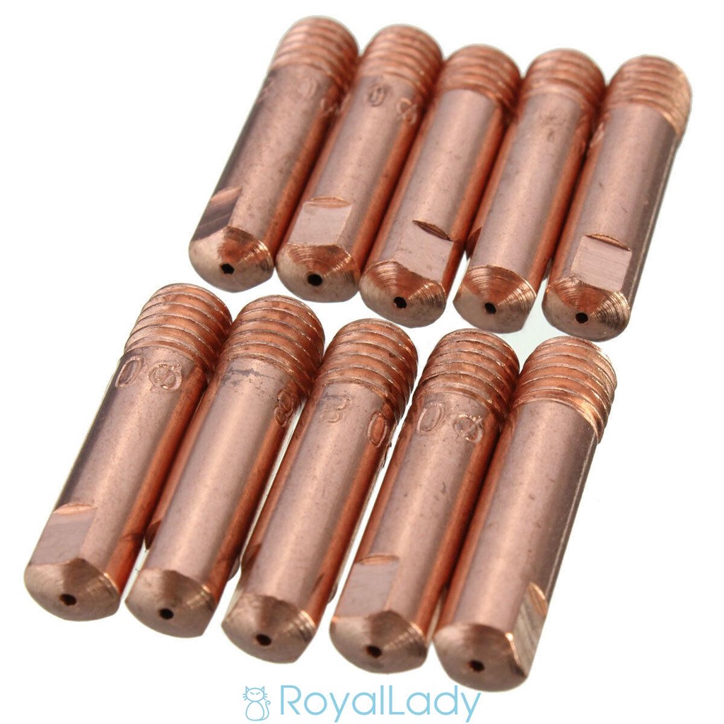 Bộ 10 Giá Đỡ Đầu Đèn Khò Bằng Đồng 0.8 / 1.0 / 1.2mm MB-15AK MIG / MAG M6
