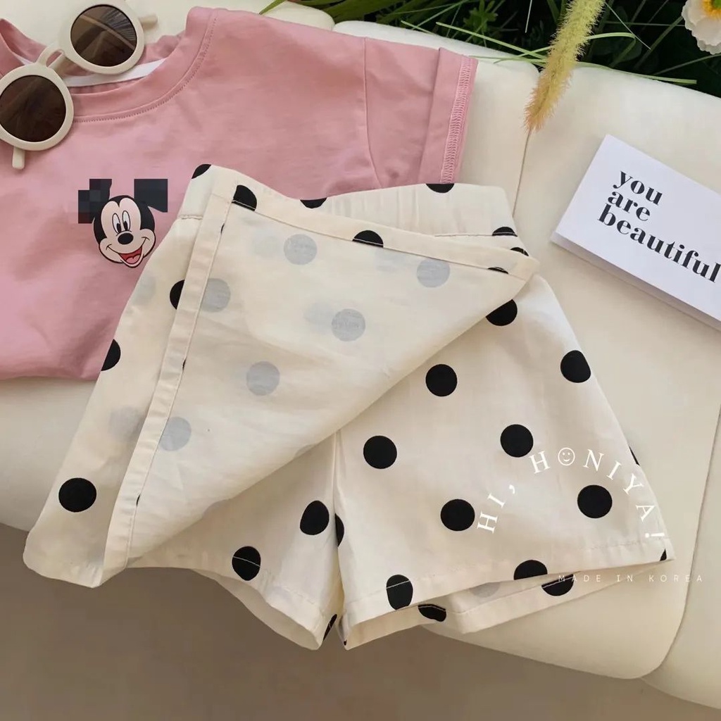 Phù Hợp set Áo Thun Tay Ngắn Và Chân Váy Thời Trang Mùa Hè 2023 Cho Bé Gái 9-34kg
