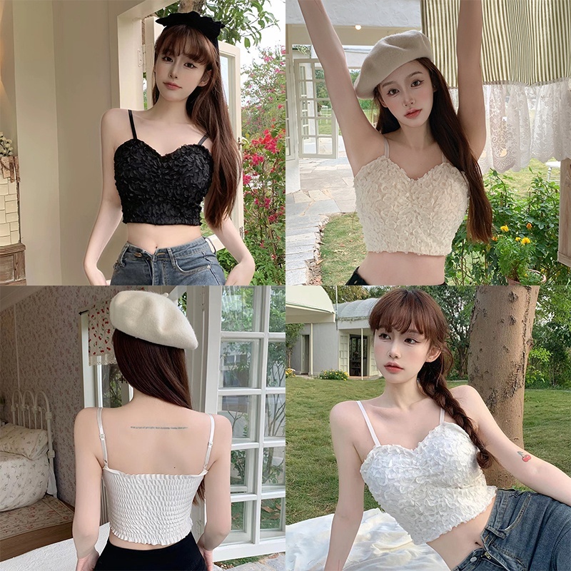 Áo Tank Top Sát Nách Cổ Chữ V Màu Sắc Thanh Lịch