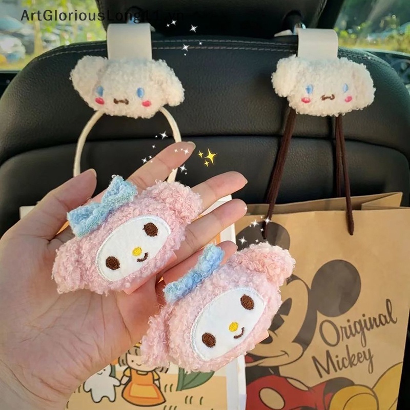 Móc Treo Đồ Chơi Mềm Mại Hình Kuromi Melody Cinnamorol Nhồi Bông Gắn Ghế Ngồi Xe Hơi