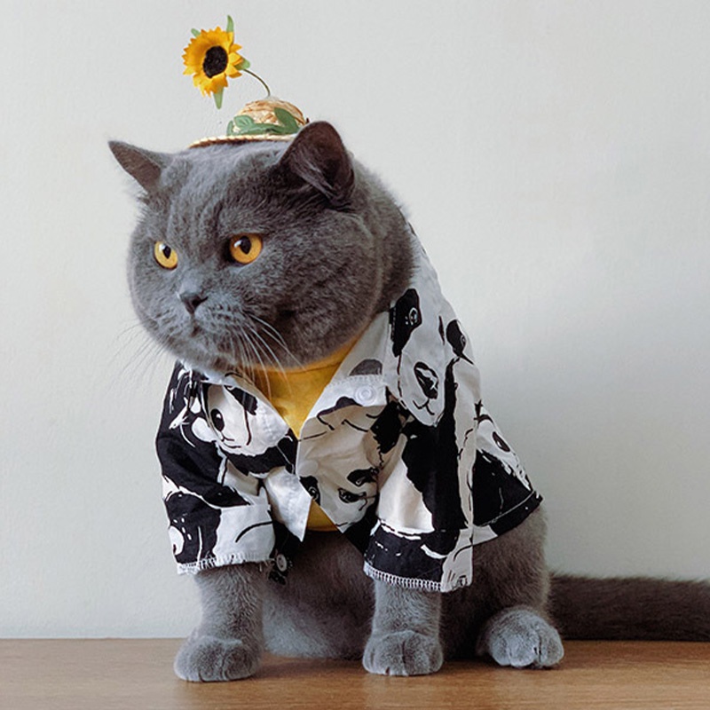 HamshMoc  Áo Mềm Nhẹ Thoáng Khí In Họa Tiết Hamsa Thời Trang Mùa Hè Cho Thú Cưng