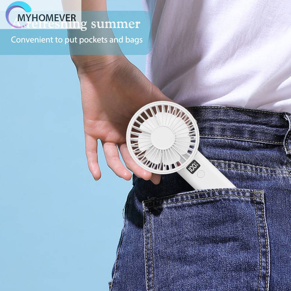 Quạt Điện Làm Mát 2400mAh Có Thể Gấp Gọn Tiện Dụng Cho Gia Đình