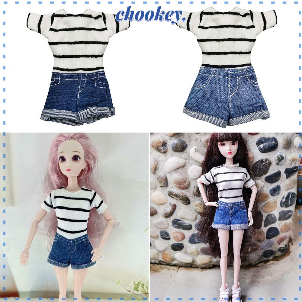 CHOOKEY 1 Bộ Quần Jean 2 Màu Cho Búp Bê BJD 11.5 &quot;1 / 6