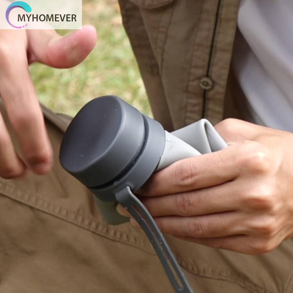 Bình Nước Silicone 580ML Có Thể Gấp Gọn Tiện Lợi Khi Đi Du Lịch