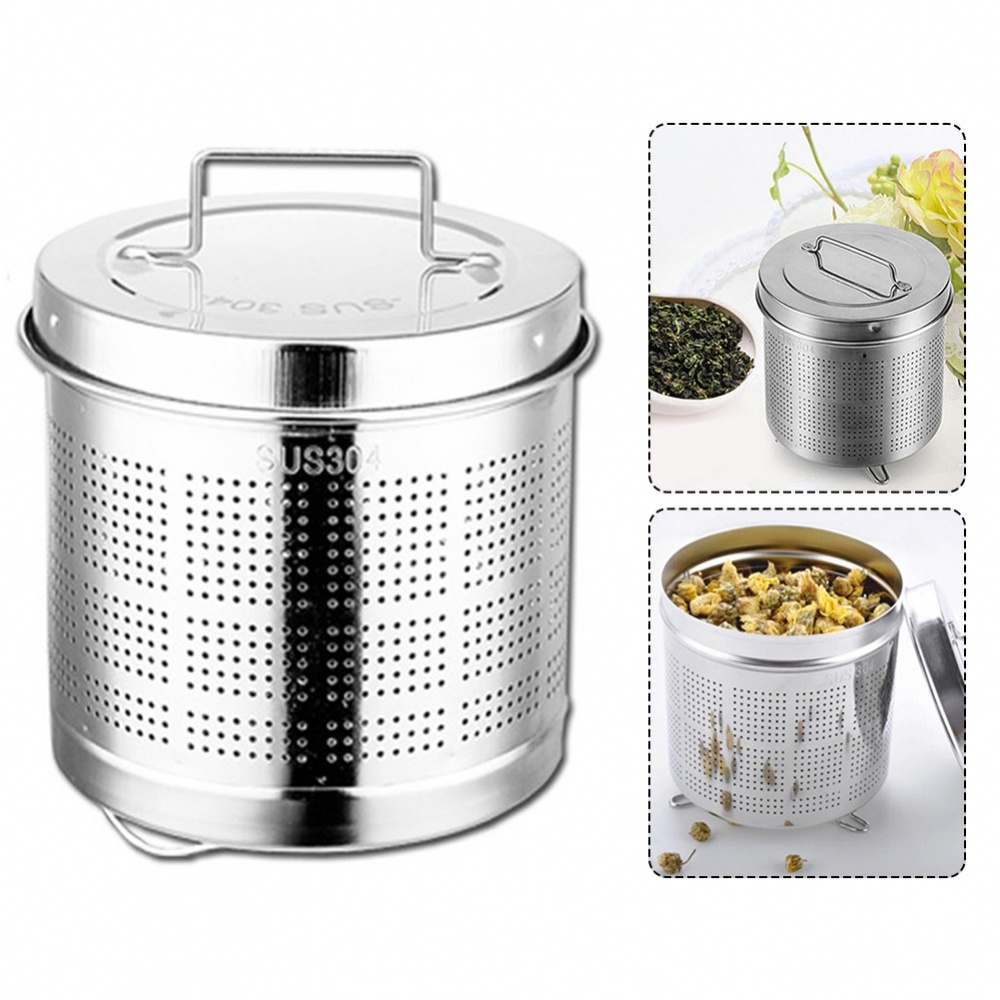 1 Dụng Cụ Lọc Trà Bằng Thép Không Gỉ Tái Sử Dụng Được Kích Thước 9.5 *