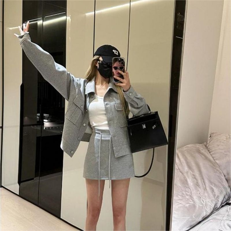 Chân Váy Lưng Cao Kiểu Dây Rút Phong Cách Hakama Thời Trang Mùa Hè Mới