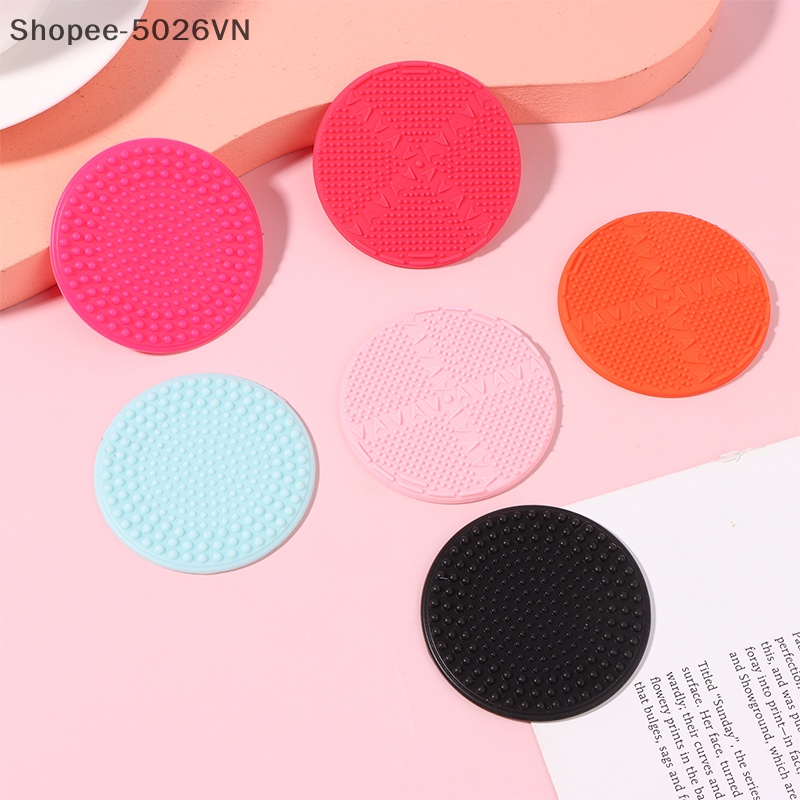 Miếng Silicone Vệ Sinh Cọ Trang Điểm Nền Tiện Dụng