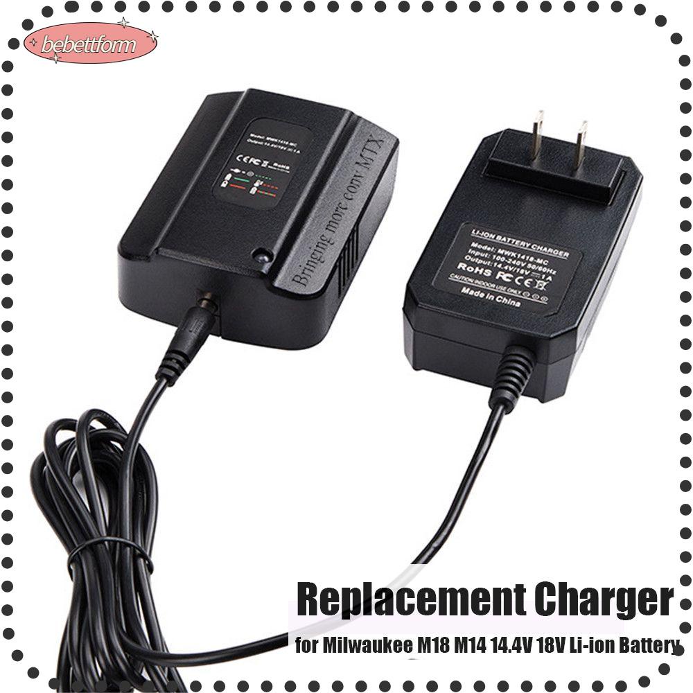 BEBETTERM Dây Cáp Sạc Pin Thay Thế Cho Milwaukee M18 M14 14.4V 18V Li-ion